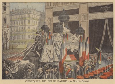 Funeral del Presidente Félix Faure en Notre Dame de París de French School